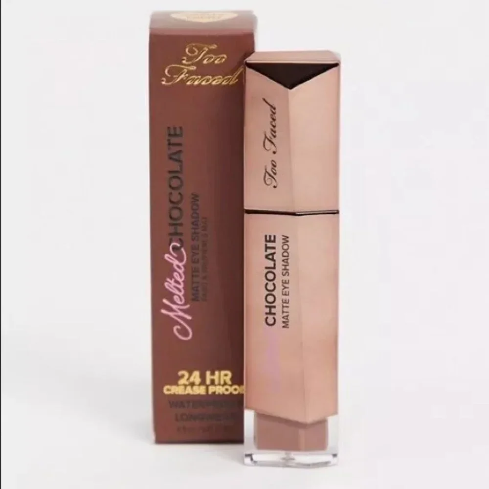 TOO FACED Warm & Fudgy Eye Shadow Melted Chocolate Matte Brown Eyeshadow NEW NIB